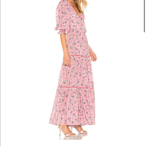 Loveshackfancy Stormi dress in hollywood pink - Picture 2 of 5